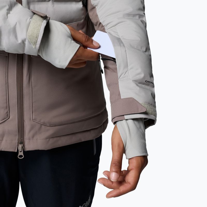 Women's ski jacket Columbia Glacier Ridge Down iron/flint grey 10