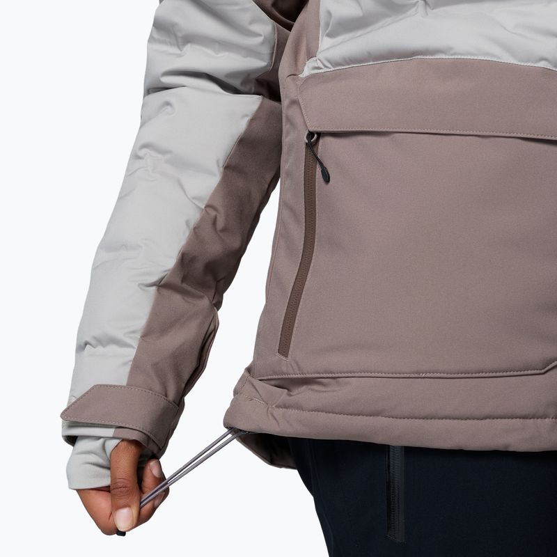 Women's ski jacket Columbia Glacier Ridge Down iron/flint grey 11