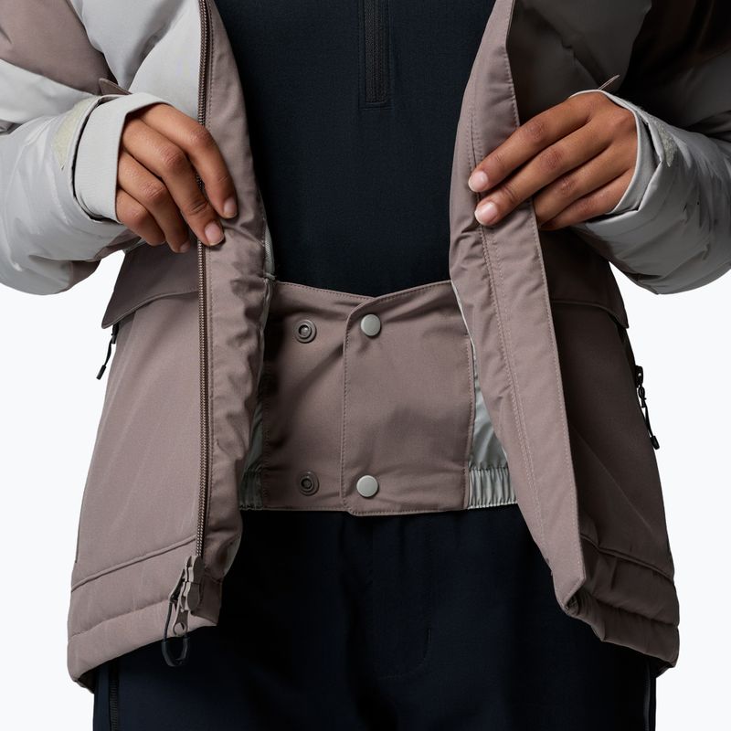 Women's ski jacket Columbia Glacier Ridge Down iron/flint grey 12