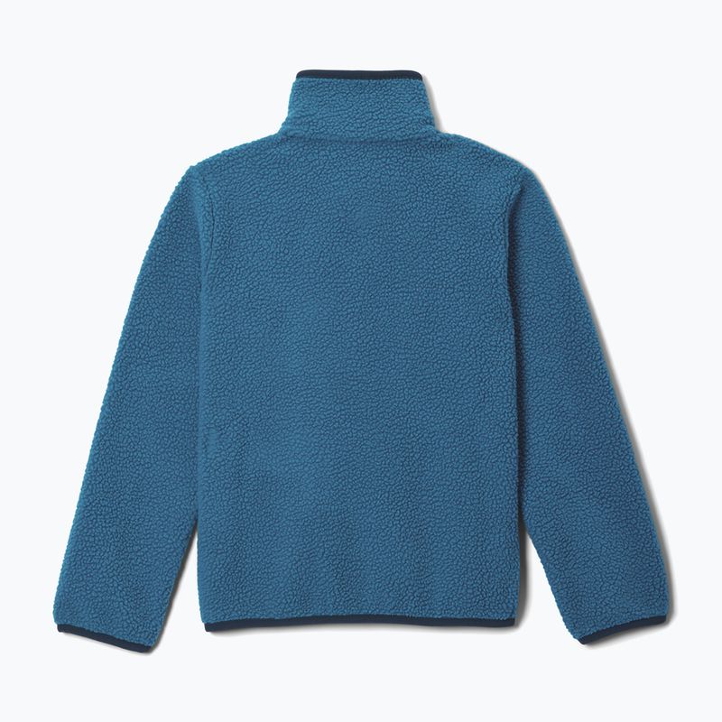 Children's fleece sweatshirt Columbia Halvetia II Half Snap Fleece phoenix blue/rainy day 2