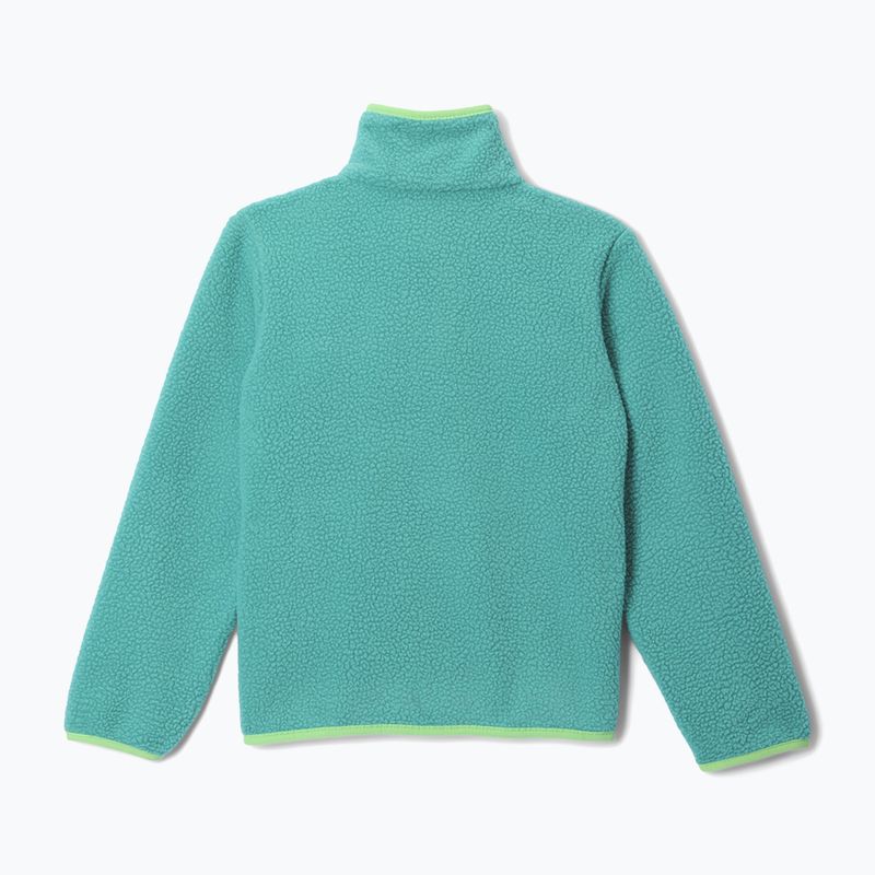 Children's fleece sweatshirt Columbia Halvetia II Half Snap Fleece teal/black 2