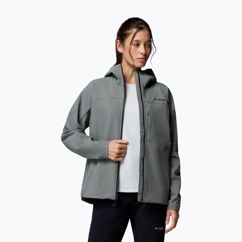 Women's softshell jacket Columbia Tennen Mountain Hooded Softshell sedona sage 5