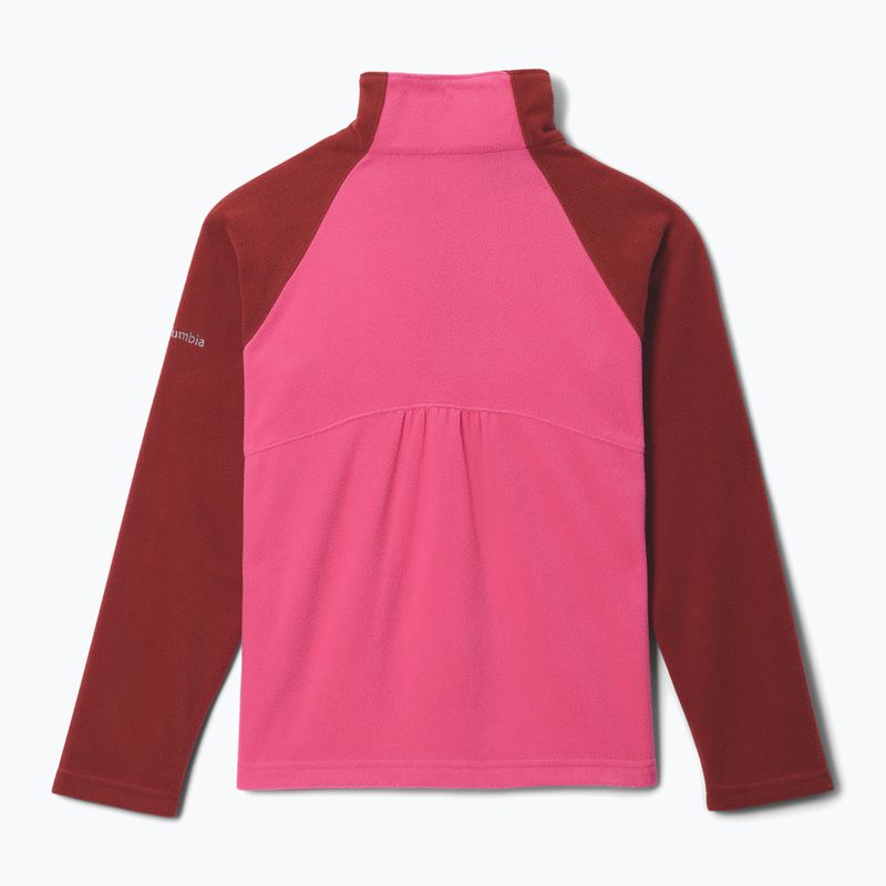 Children's fleece sweatshirt Columbia Glacial Fleece Half Zip nico/red oxide 2
