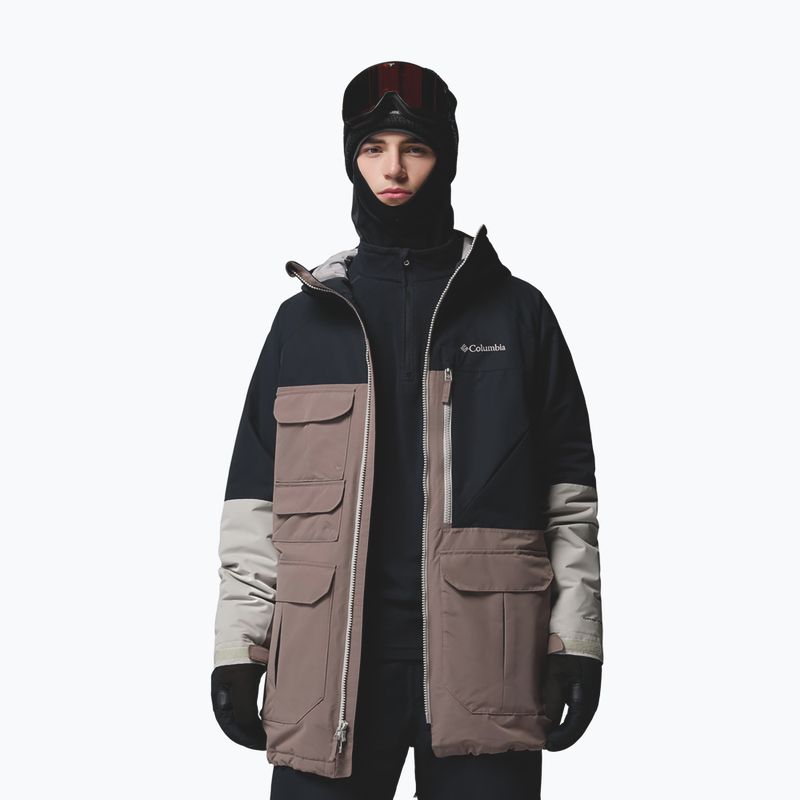 Men's snowboard jacket Columbia Coreshot iron/black/flint grey 4