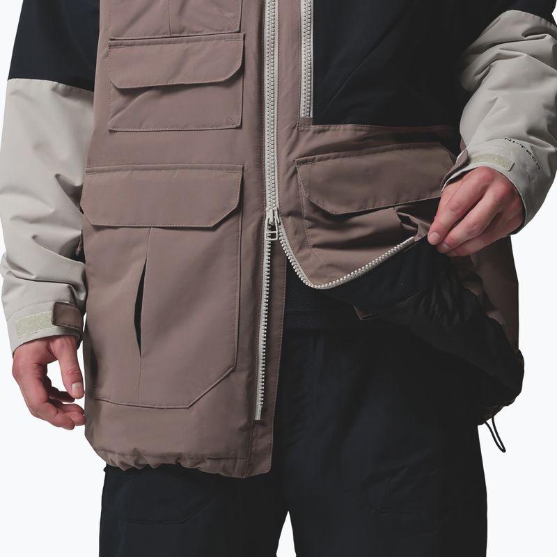 Men's snowboard jacket Columbia Coreshot iron/black/flint grey 9