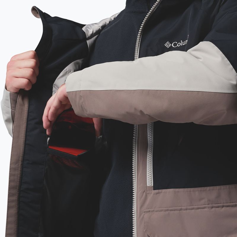 Men's snowboard jacket Columbia Coreshot iron/black/flint grey 14