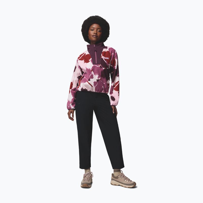 Women's fleece sweatshirt Columbia Sequoia Grove II Printed Half Zip antique mauve ikatbloom 2