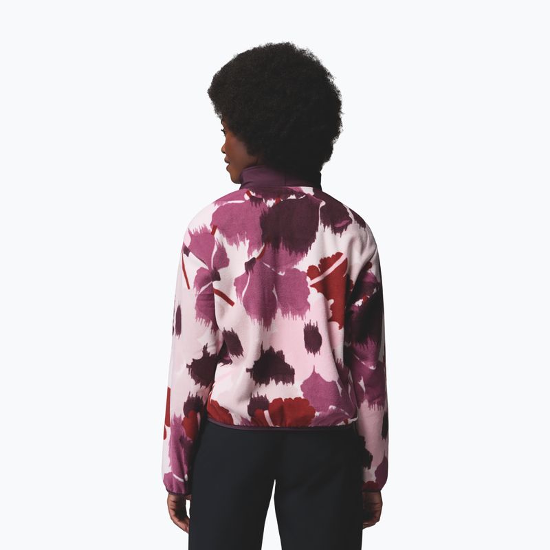 Women's fleece sweatshirt Columbia Sequoia Grove II Printed Half Zip antique mauve ikatbloom 3