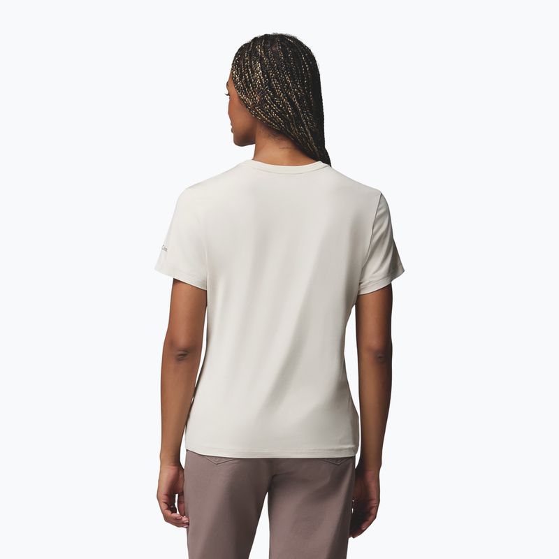 Women's T-shirt Columbia Parsons Point SS Graphic Tee dark stone heather/treescape 3