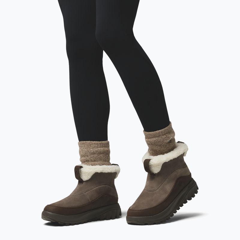 Women's snow boots Columbia Snowtrot Ease mud/cordovan 5
