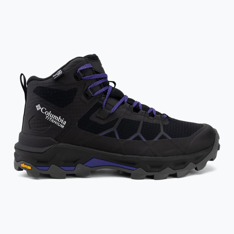 Women's trekking boots Columbia Peakfreak Titanum Outdry Mid black/purple quartz 2