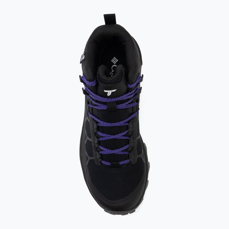 Women's trekking boots Columbia Peakfreak Titanum Outdry Mid black/purple quartz 5