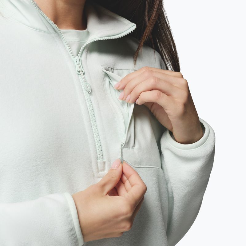 Women's fleece sweatshirt Columbia Pacific Arch 200 Half Zip Fleece Tea Light 7