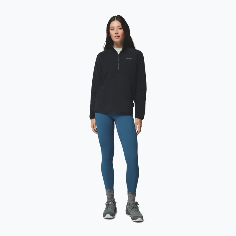 Women's fleece sweatshirt Columbia Pacific Arch 200 Half Zip Fleece Black 2