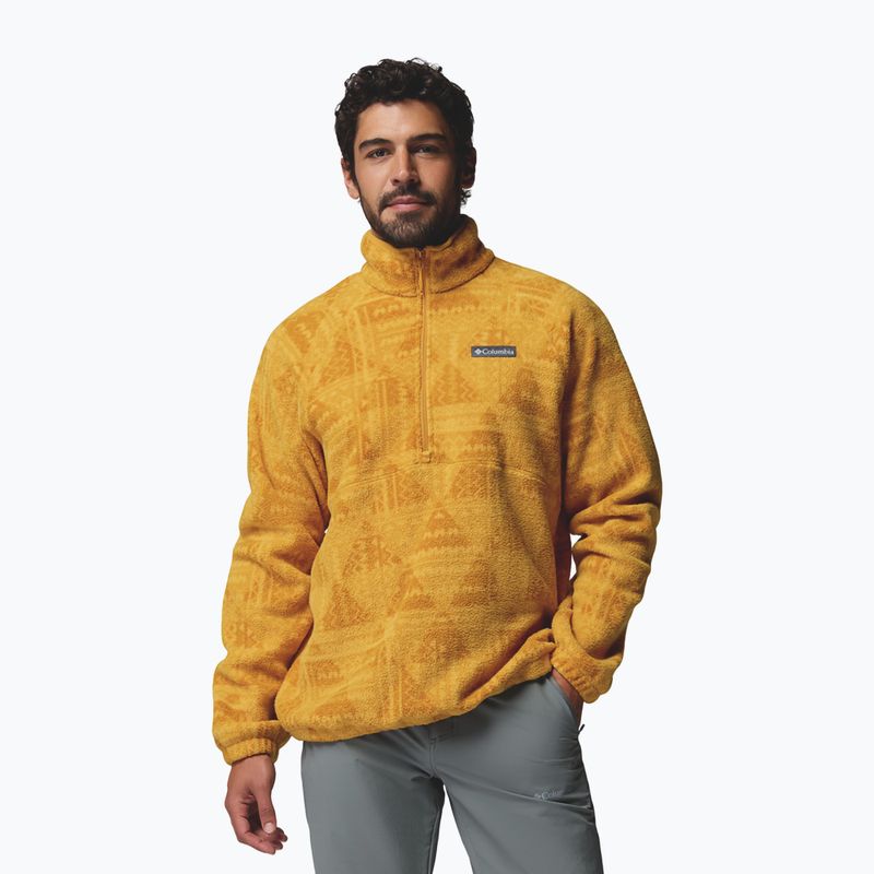 Men's fleece sweatshirt Columbia Timber Crest MTR Fleece Printed HZ squash/geomix tonal