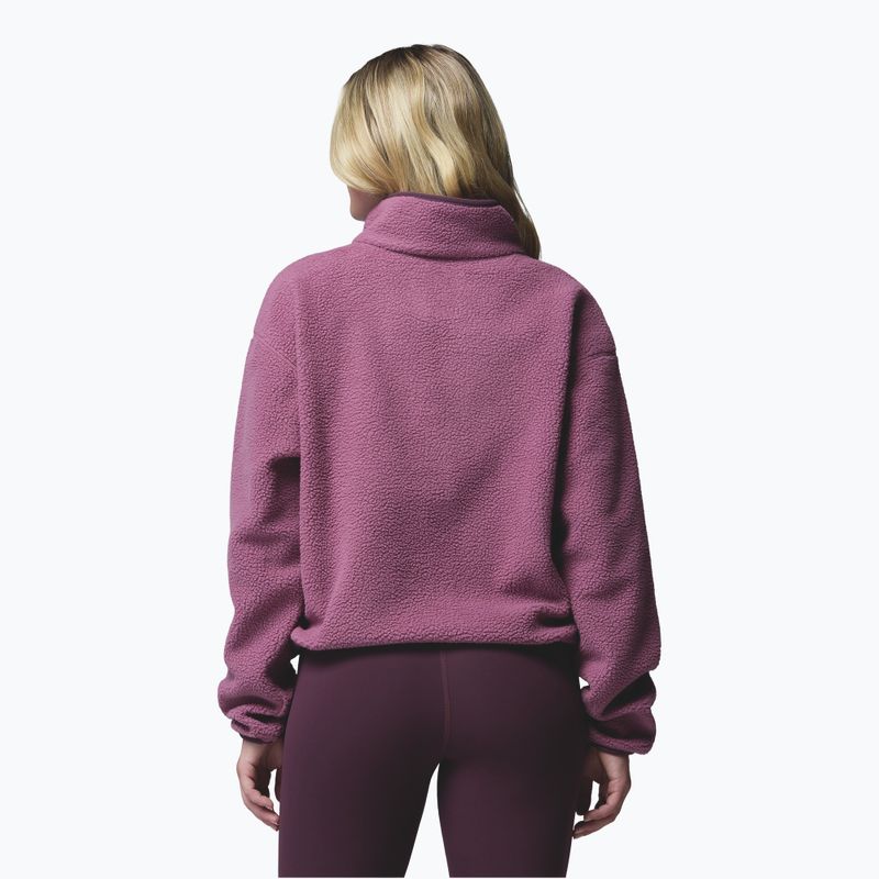 Women's fleece sweatshirt Columbia Helvetia II Cropped Half Snap Fleece antique mauve/mineral pink 3