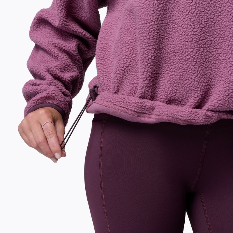 Women's fleece sweatshirt Columbia Helvetia II Cropped Half Snap Fleece antique mauve/mineral pink 6