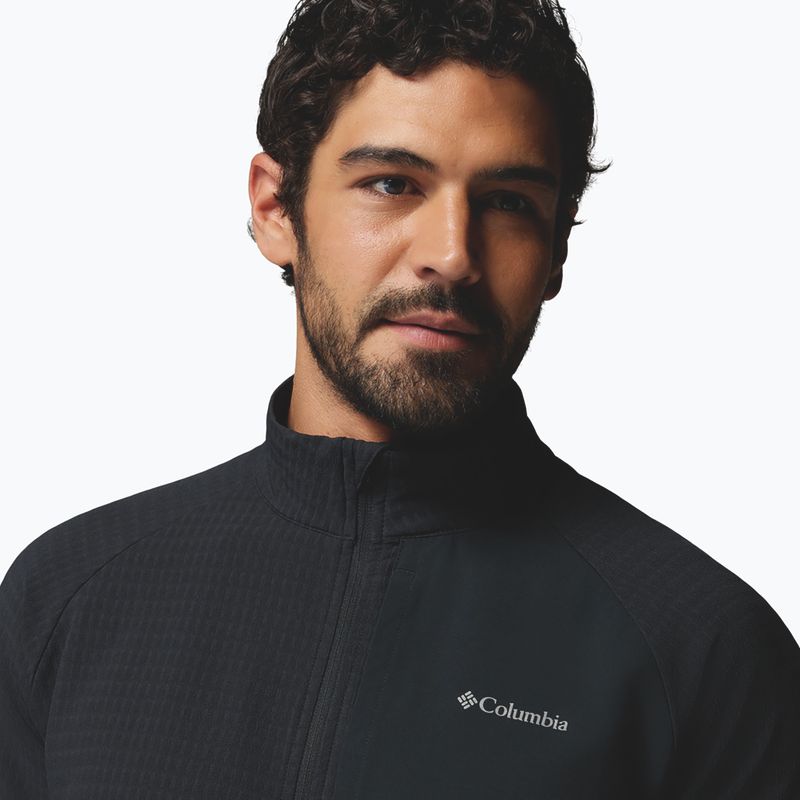 Men's fleece sweatshirt Columbia Superior Summit Grid Full Zip black 6