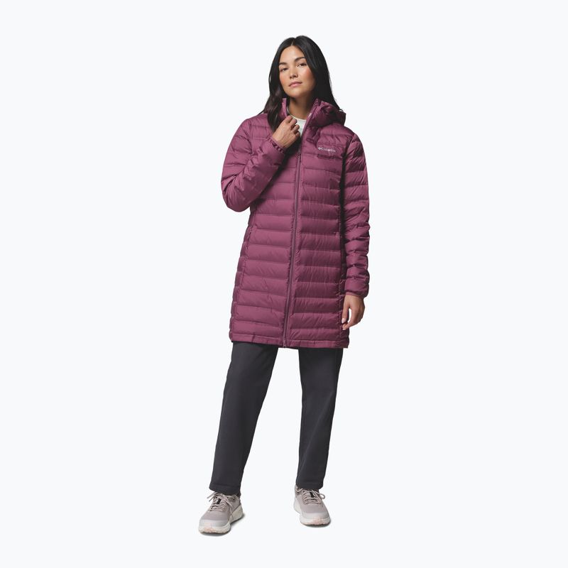 Women's down jacket Columbia Lake 22 II Down Long Hooded antique mauve 2