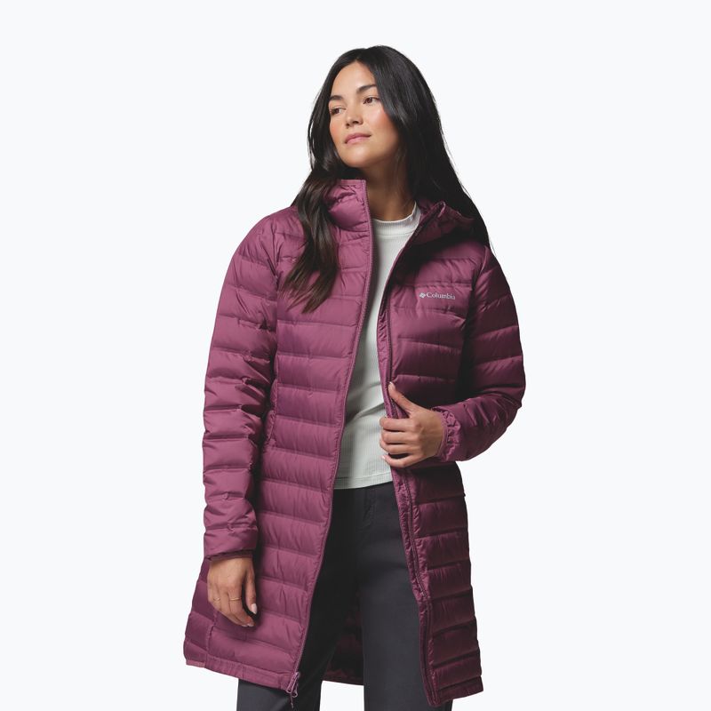 Women's down jacket Columbia Lake 22 II Down Long Hooded antique mauve 5