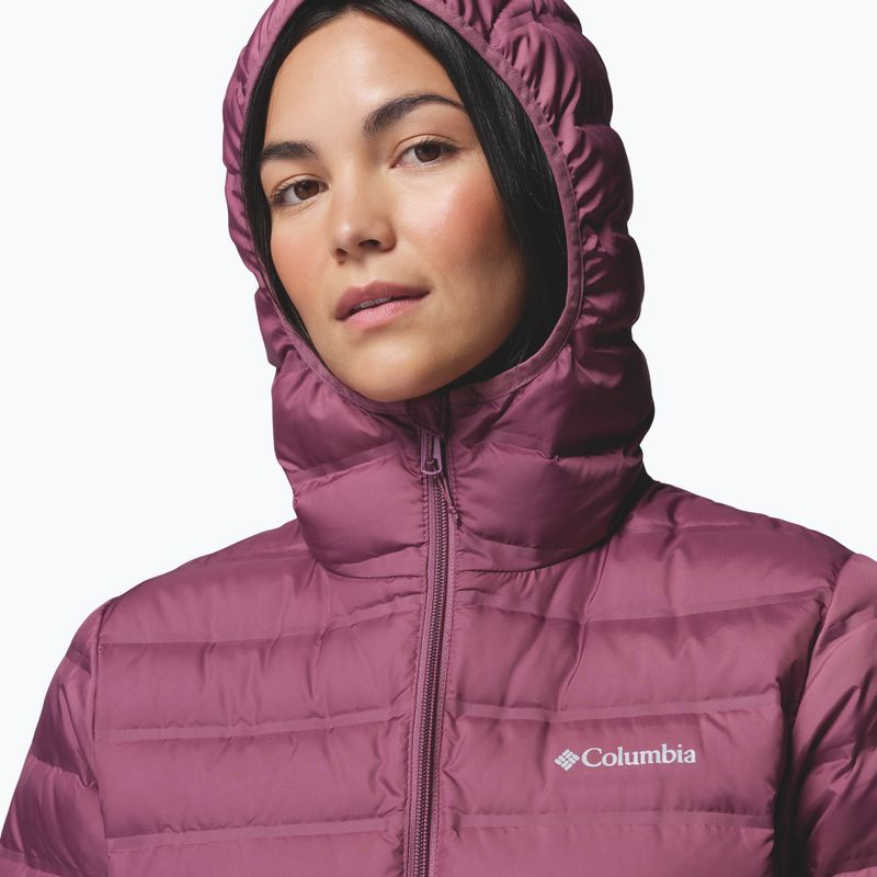 Women's down jacket Columbia Lake 22 II Down Long Hooded antique mauve 6
