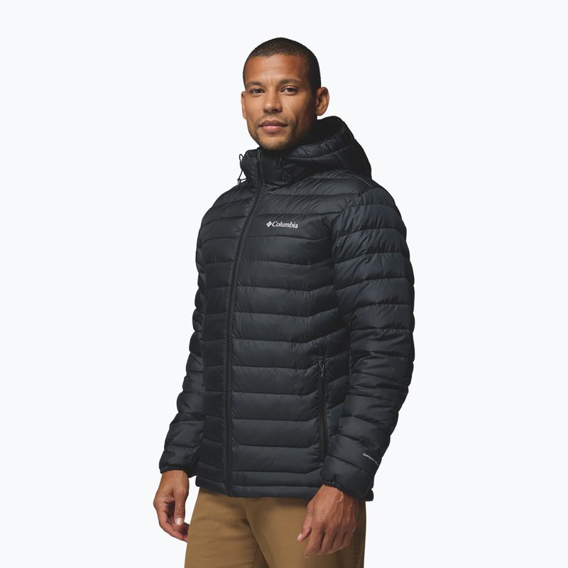 Men's jacket Columbia Powder Lite II Hooded black ripstop 5