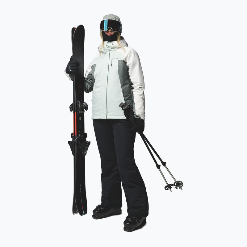 Women's ski jacket Columbia Snowy Summit Ins tea light/sedona sage/sea salt x dye 2