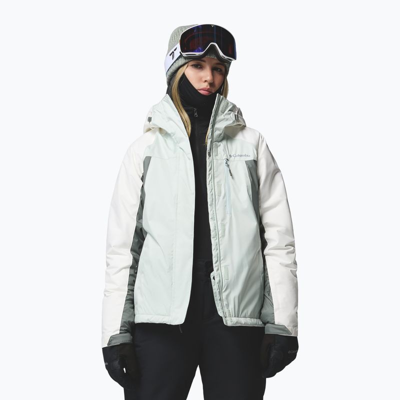 Women's ski jacket Columbia Snowy Summit Ins tea light/sedona sage/sea salt x dye 4