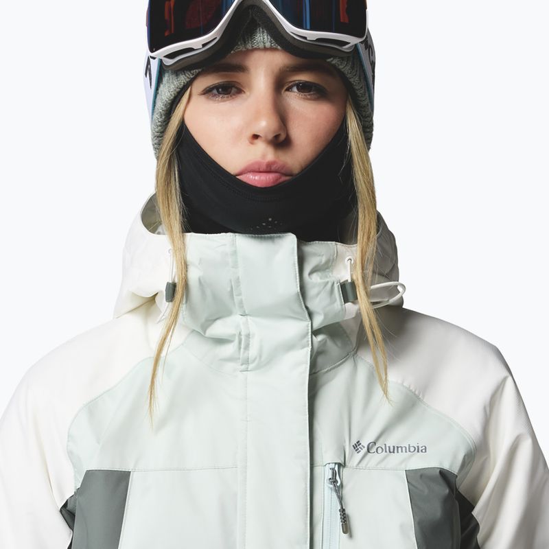 Women's ski jacket Columbia Snowy Summit Ins tea light/sedona sage/sea salt x dye 6