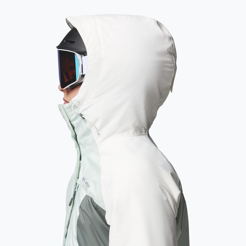 Women's ski jacket Columbia Snowy Summit Ins tea light/sedona sage/sea salt x dye 7