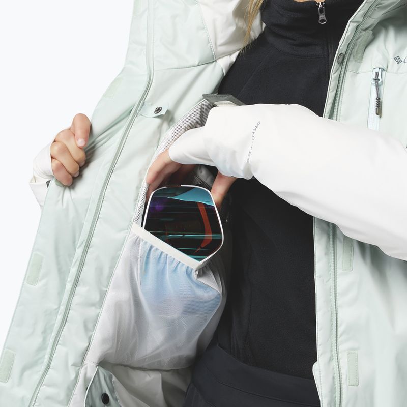 Women's ski jacket Columbia Snowy Summit Ins tea light/sedona sage/sea salt x dye 8
