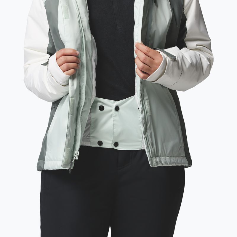 Women's ski jacket Columbia Snowy Summit Ins tea light/sedona sage/sea salt x dye 9