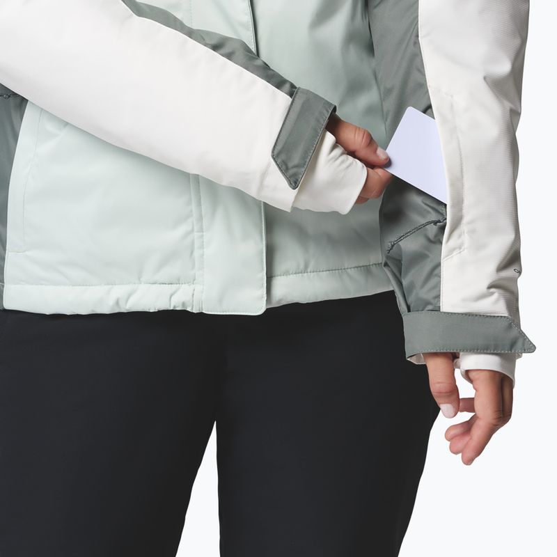 Women's ski jacket Columbia Snowy Summit Ins tea light/sedona sage/sea salt x dye 10