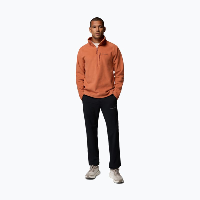 Men's fleece sweatshirt Columbia Fast Trek III Half Zip Teak Brown 2