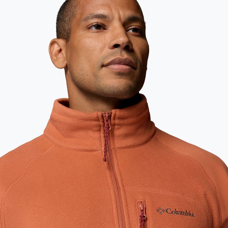 Men's fleece sweatshirt Columbia Fast Trek III Half Zip Teak Brown 5