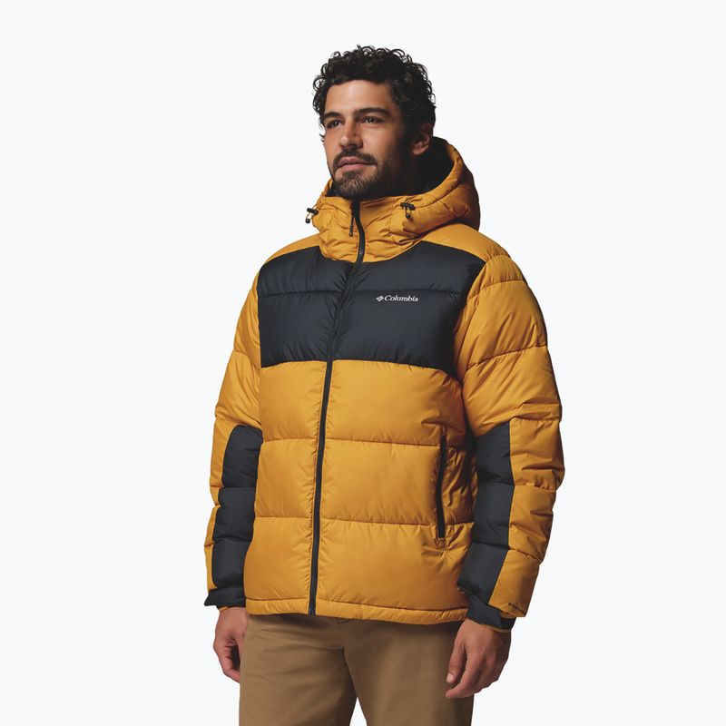Men's insulated jacket Columbia Pike Lake II Hooded squash/black 5