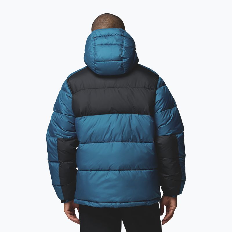 Men's insulated jacket Columbia Pike Lake II Hooded phoenix blue/black 4