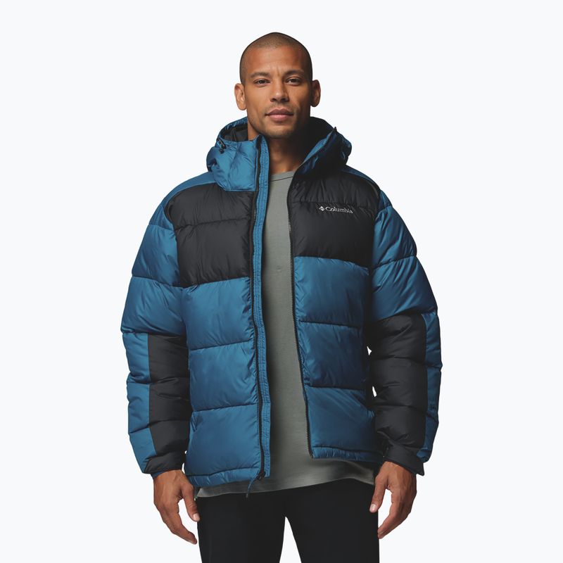 Men's insulated jacket Columbia Pike Lake II Hooded phoenix blue/black 5