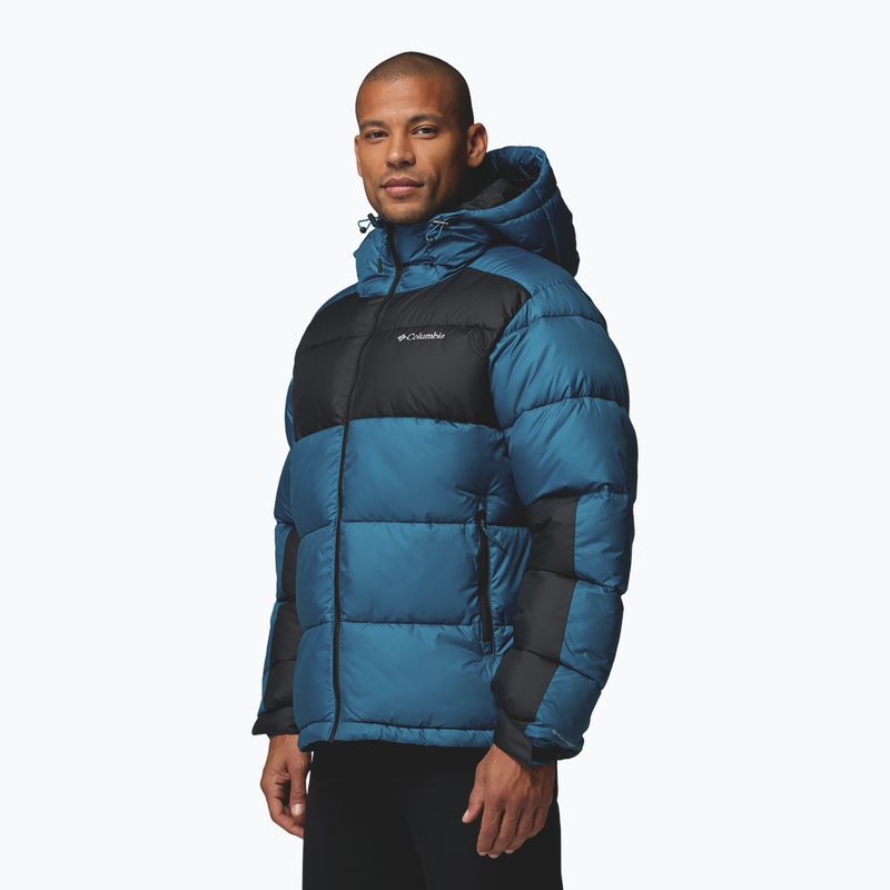 Men's insulated jacket Columbia Pike Lake II Hooded phoenix blue/black 6