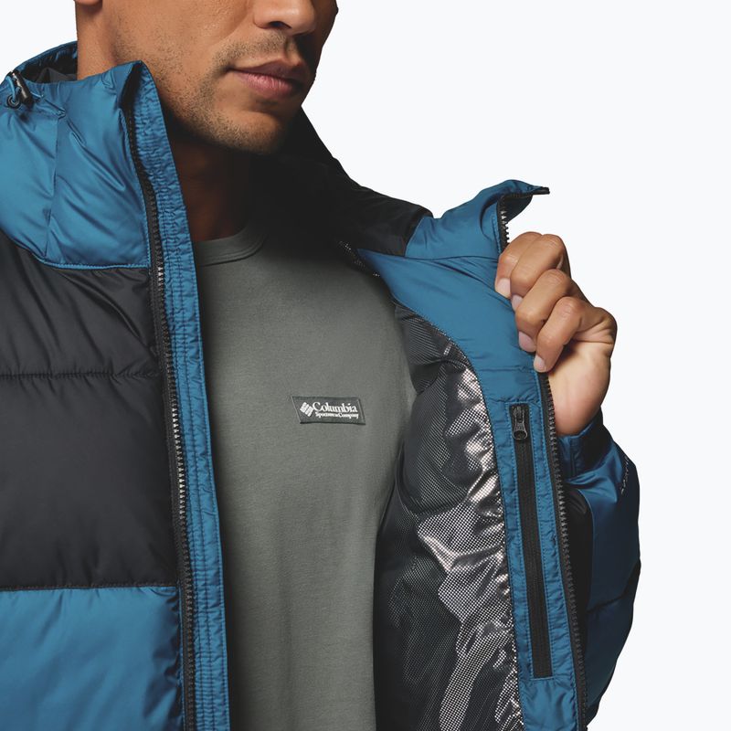 Men's insulated jacket Columbia Pike Lake II Hooded phoenix blue/black 9