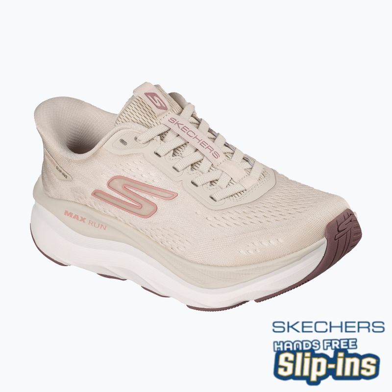 Women's running shoes SKECHERS Max Run beige 8
