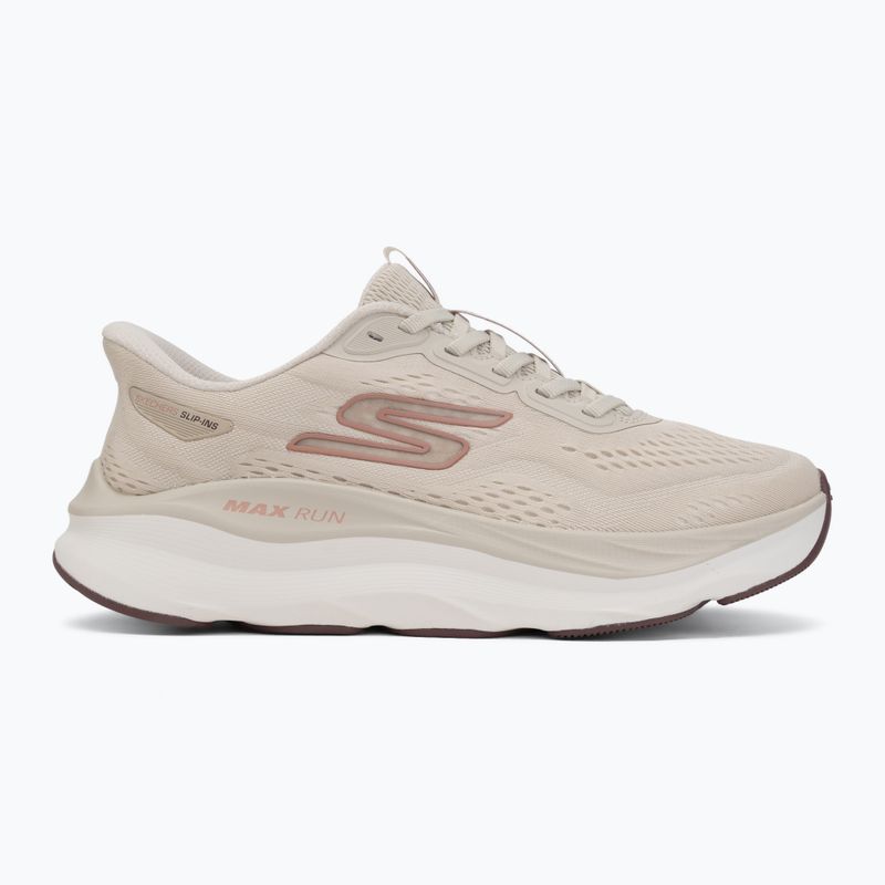 Women's running shoes SKECHERS Max Run beige 2