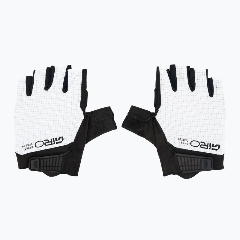 Men's cycling gloves Giro Bravo II Gel white 2