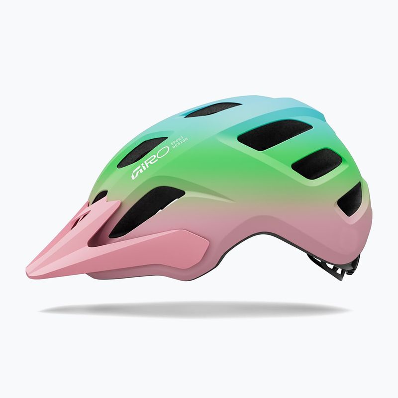 Children's bike helmet Giro Tremor Child JR matte light pink/green fade 2