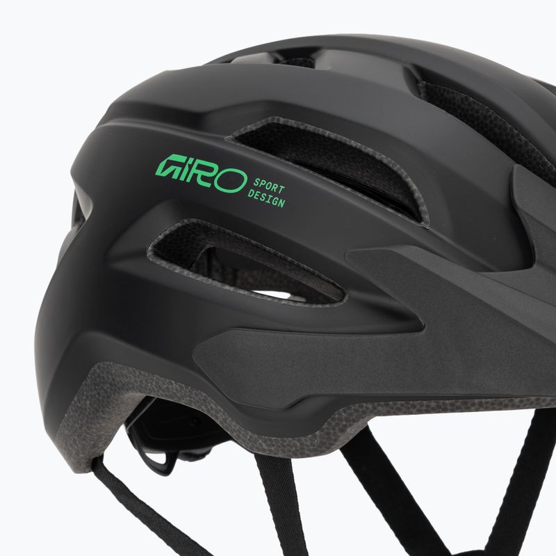 Children's bike helmet Giro Fixture II MIPS matte black/vivid green 8