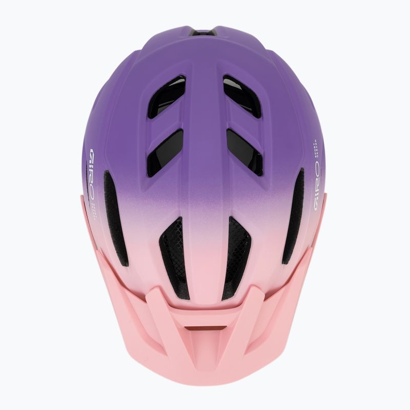 Children's bike helmet Giro Fixture II MIPS matte light pink/purple fade 6
