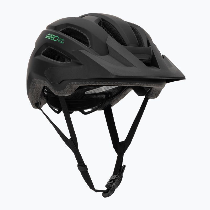 Children's bike helmet Giro Fixture II matte black/vivid green