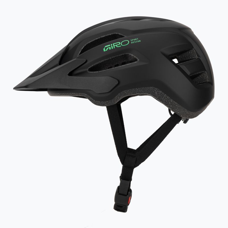Children's bike helmet Giro Fixture II matte black/vivid green 3