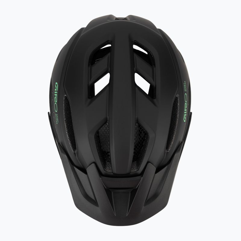 Children's bike helmet Giro Fixture II matte black/vivid green 6