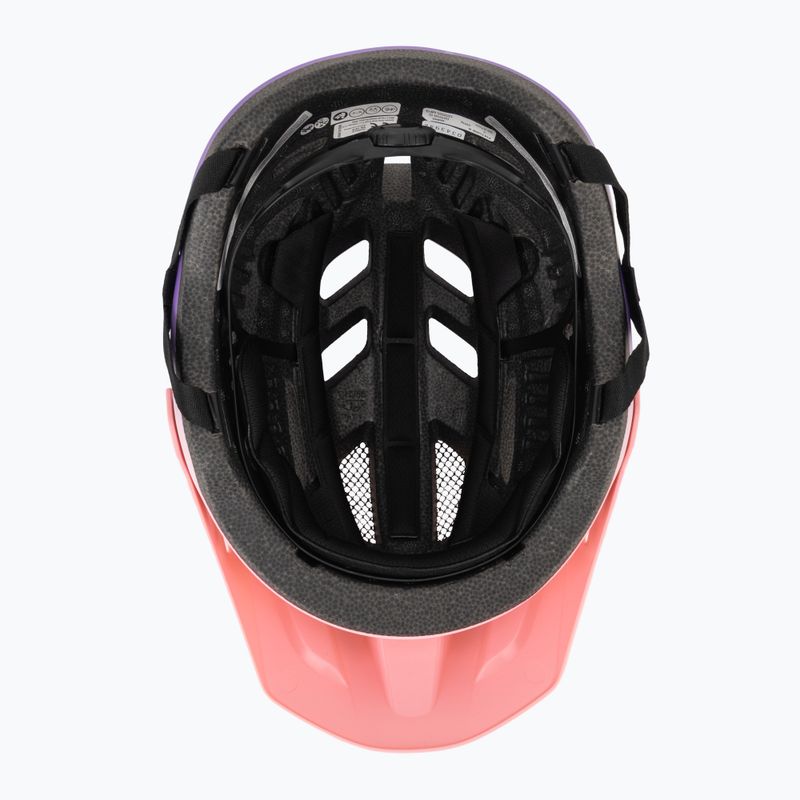 Children's bike helmet Giro Fixture II matte light pink/purple fade 5